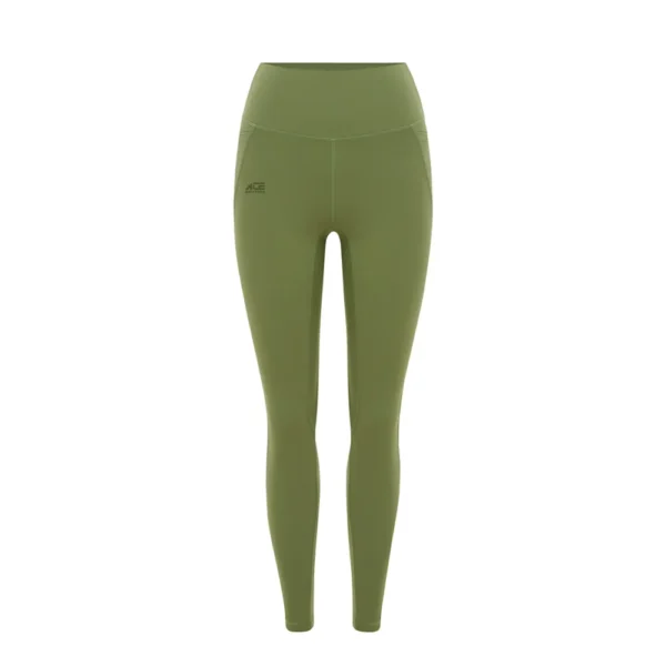 Green Color Woman Legging