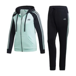 Black & Light C Green Color Track Suit