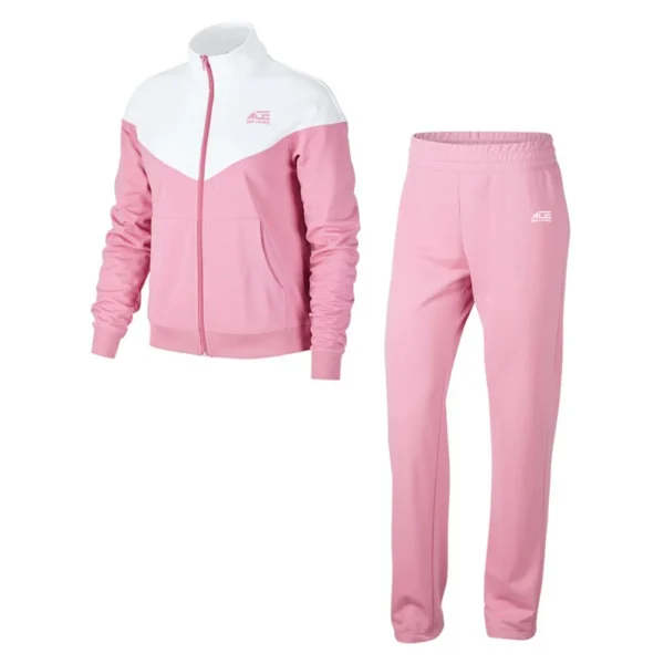 Pink & White Color Track Suit