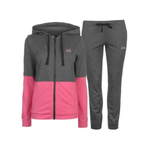 Grey & pink Color Track Suit