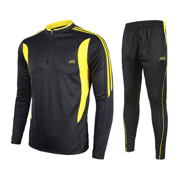 Black and Yellow Color Tracksuit
