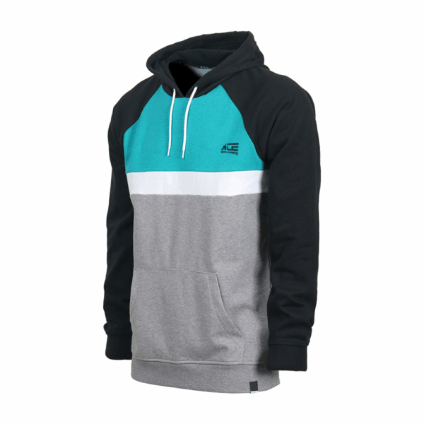 Black Sky Blue & Gray Hoodie