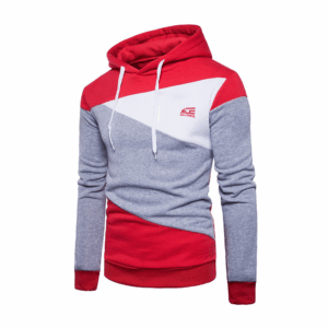 Red Grey & White Hoodie