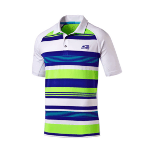 White Polo Shirt with Multicolor