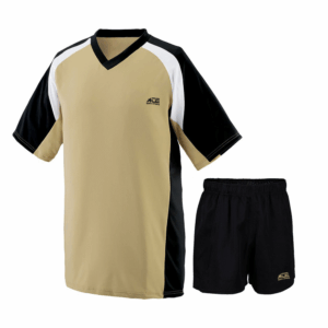 Beige & Black Shirt With Black Short