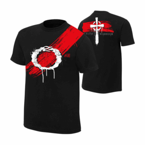 Black & Red Graphics T Shirt