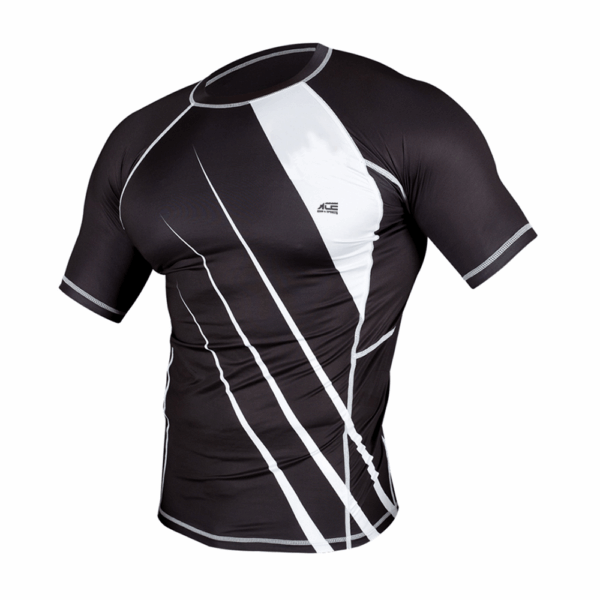 Black & White Compression Shirt
