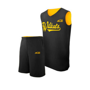 Black Yellow Basketball Jersey With Short