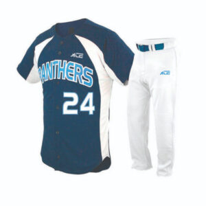 Blue Jersey With White Trouser