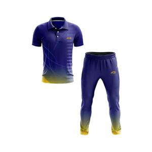 Blue & Yellow Shade Cricket Uniform