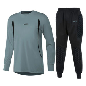 Gray Long Sleeve Shirt With Black Pant