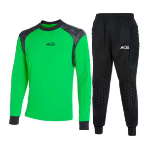 Green & Black Long Sleeve Shirt With Black Pant