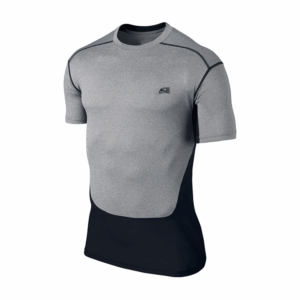 Grey With Black Accent Compression Shirt