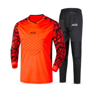Orange Black Pattern Long Sleeve Shirt With Black Pant
