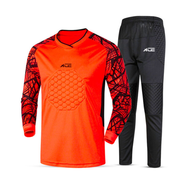 Orange Black Pattern Long Sleeve Shirt With Black Pant