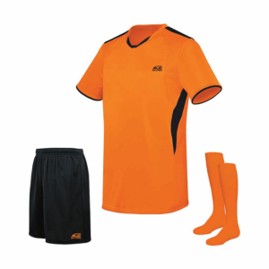 Orange & Black Shirt With Black Short