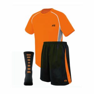 Orange & Grey Side Shirt With Black & Orange Short