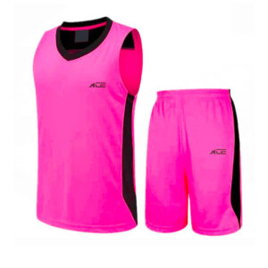 Pink Basketball Jersey With Short