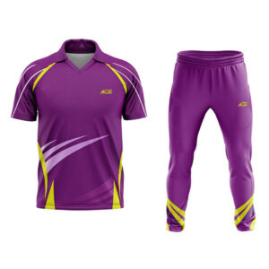 Purple & Yellow Cricket Uniform