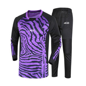 Purple & Black Pattern Long Sleeve Shirt With Black Pant
