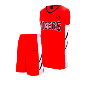 Red Basketball Jersey With Short