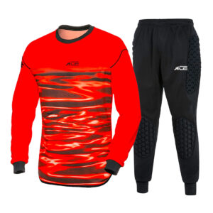 Red Striped Long Sleeve Shirt With Black Pant