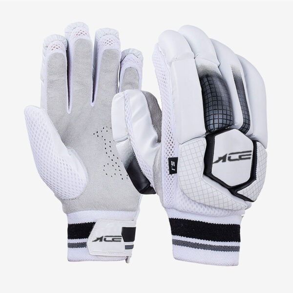 White & Black Gloves