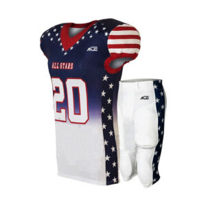 White & Blue Jersey With Pant