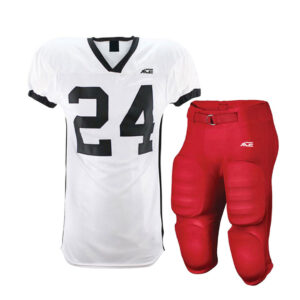 White & Black Jersey With Red Pant