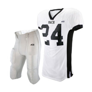 White & Black Jersey With Grey Pant