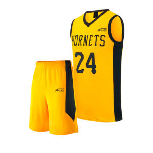 Yellow With Black Sided Jersey With Short