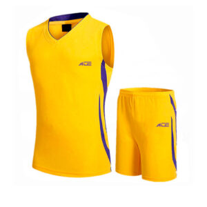 Yellow Basketball Jersey With Short