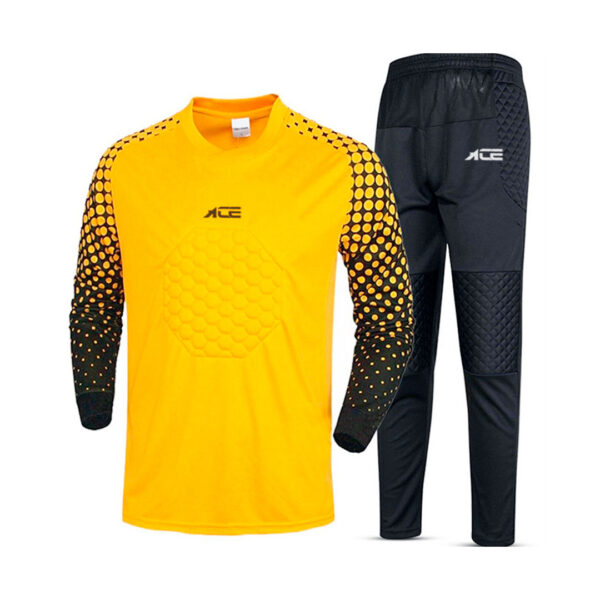 Yellow & Black Pattern Long Sleeve Shirt With Black Pant